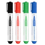 Set pennarelli cancellabili a secco ALLboards - 4 colori: Nero, Verde, Blu, Rosso