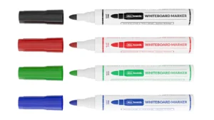 Set pennarelli cancellabili a secco ALLboards - 4 colori: Nero, Verde, Blu, Rosso