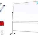 Lavagna mobile TM IDEA® bifacciale girevole magnetica e cancellabile 200x120 cm - serie FLEX