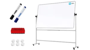 Lavagna mobile TM IDEA® bifacciale girevole magnetica e cancellabile 200x120 cm - serie FLEX