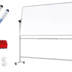 Lavagna mobile TM IDEA® bifacciale girevole magnetica e cancellabile 220x100 cm - serie FLEX