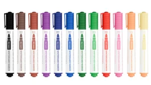 Set di pennarelli per lavagne cancellabili ALLboards – 1 x 12 colori - 12 pezzi