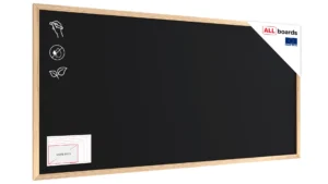 Lavagna nera da gesso 120x60 cm con cornice in legno ECO