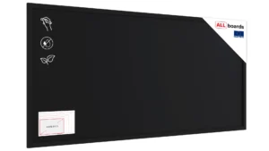 Lavagna nera da gesso 120x60 cm con cornice nero in legno ECO