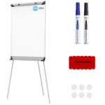 Lavagna portablocco TM IDEA® magnetica e cancellabile 100x70 cm con cavalletto BASIC + gratis