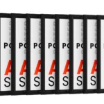 10x Cornice a scatto A3 nera con profilo a scatto