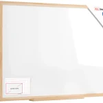 Lavagna magnetica cancellabile 120x90 cm con cornice in faggio ALLboards DESIGN