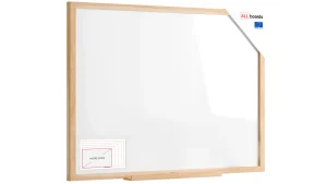 Lavagna magnetica cancellabile 120x90 cm con cornice in faggio ALLboards DESIGN