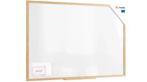 Lavagna magnetica cancellabile 180x120 cm con cornice in faggio ALLboards DESIGN