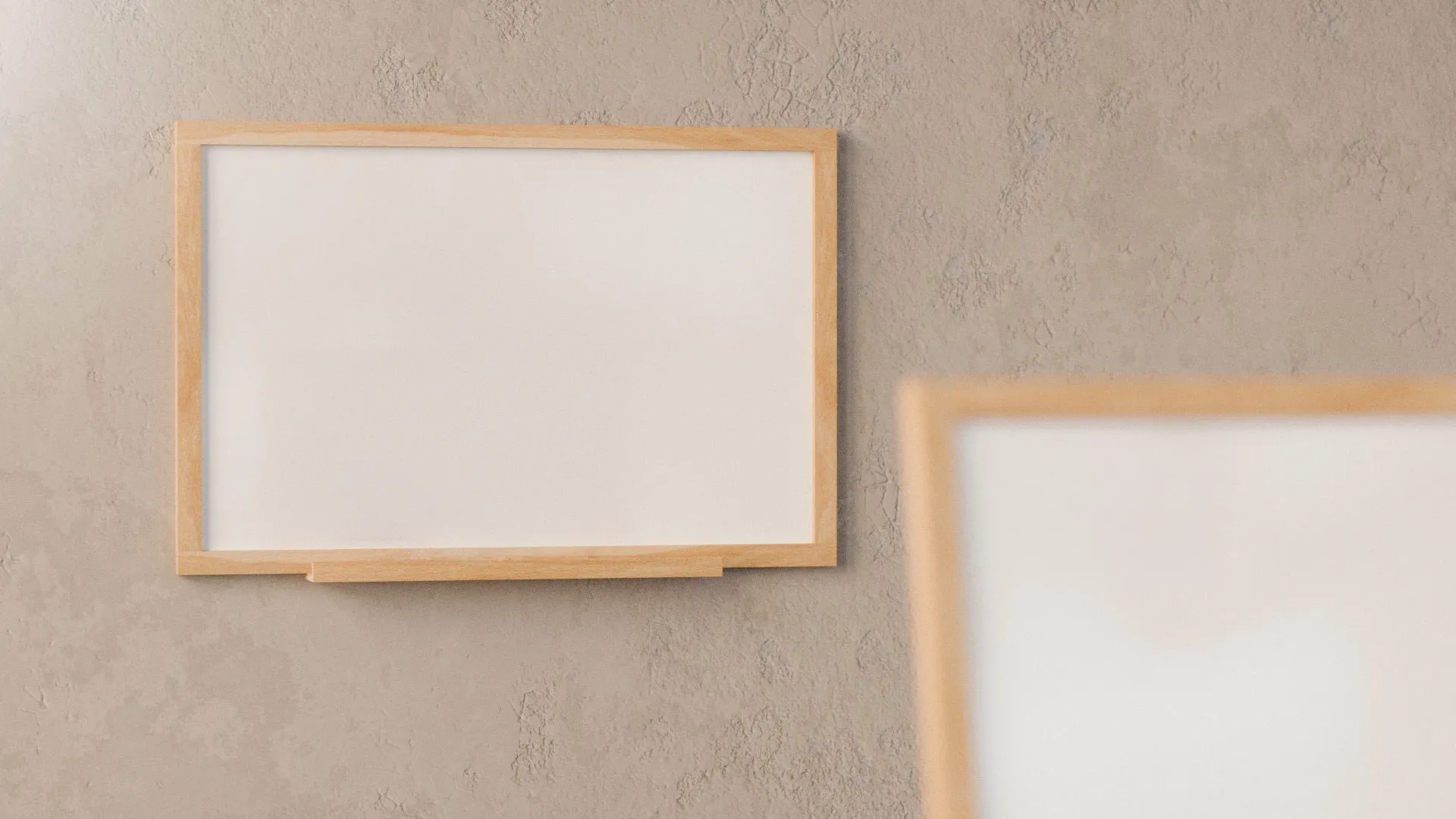 Lavagna magnetica cancellabile 90x60 cm con cornice in faggio ALLboards DESIGN - immagine 2