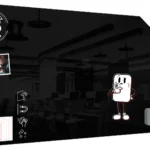Lavagna in vetro nera magnetica 120x60 cm CLASSIC + GRATIS