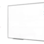 Lavagna magnetica bianca 120x60 cm con cornice in alluminio + set di accessori - TM IDEA® serie Flex