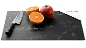 Tagliere in vetro MARMO NERO 30×40 cm tagliere piano in vetro per cucina protettivo