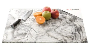Tagliere in vetro universale LEGNO FOSSILIZZATO 60x52cm