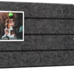 Pannello in feltro a parete 40x20 cm grigio scuro