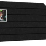 Pannello in feltro a parete 60x30 cm nero