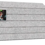Pannello in feltro a parete 60x30 cm grigio
