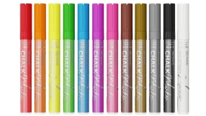 Set di pennarelli a gesso liquido ALLboards – 12 pz. colorati