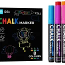 Set di pennarelli a gesso liquido TM IDEA – 8 pz. colorati