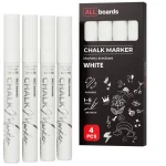 Set pennarelli a gesso liquido ALLboards - 4 pezzi - bianchi