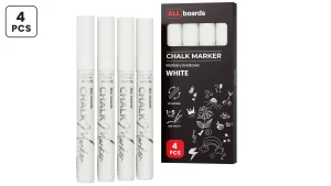 Set pennarelli a gesso liquido ALLboards - 4 pezzi - bianchi