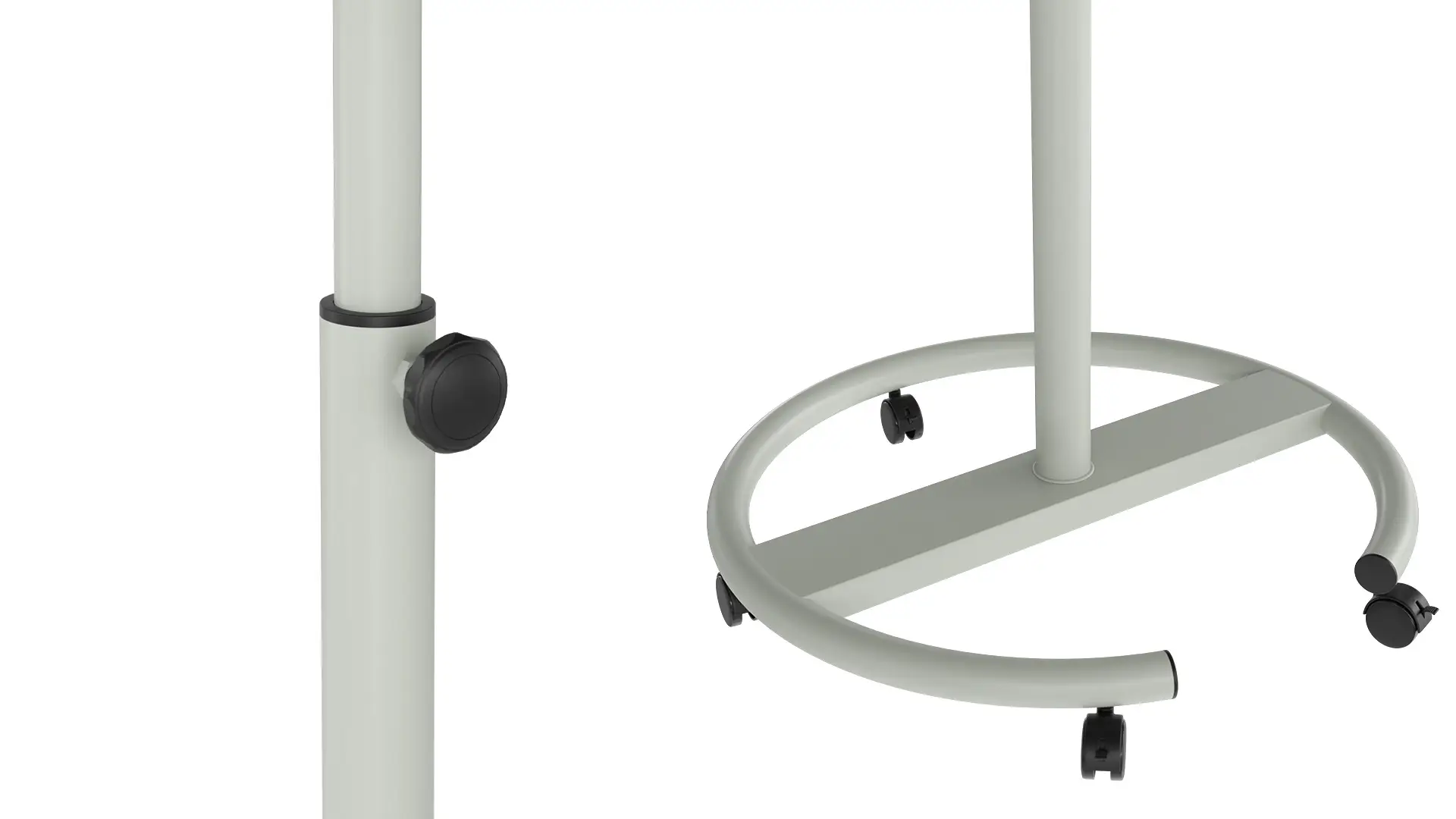 Flipchart magnetico cancellabile a secco su ruote 100x70 cm argento + ACCESSORI - immagine 6