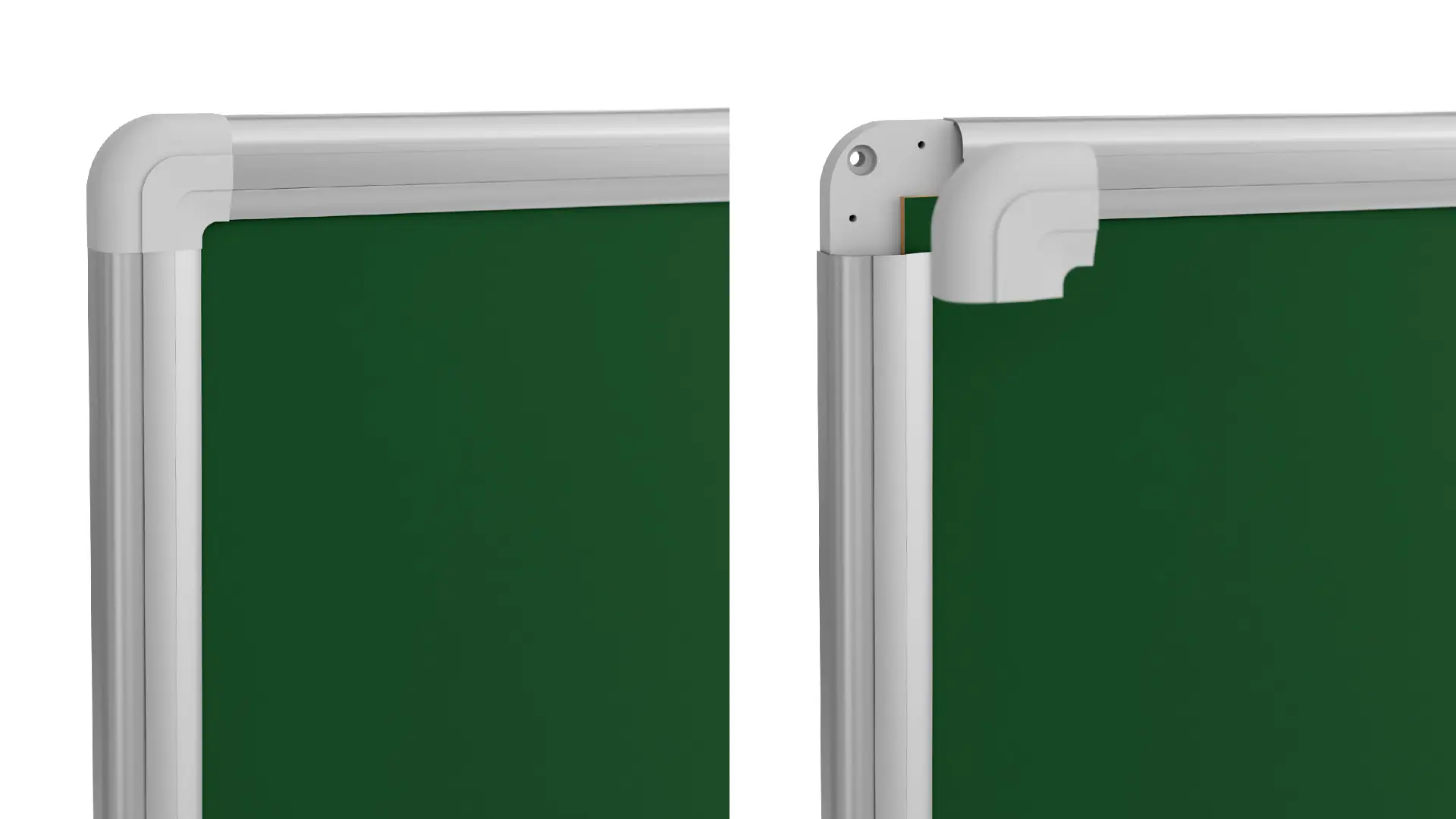 Lavagna MAGNETICA verde da gesso in cornice in alluminio 180x120 cm + ACCESSORI - immagine 7