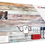 Lavagna per calamite METALboards, legno pastello 60x40 cm + accessori GRATIS