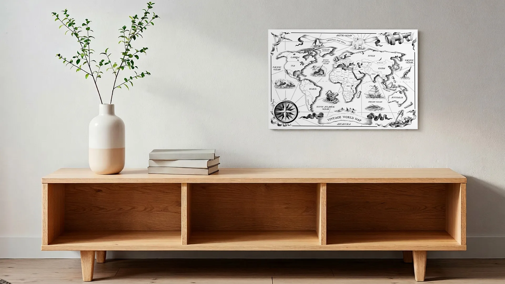 Lavagna per calamite METALboards, mappamondo retrò 60x40 cm + accessori GRATIS - immagine 10