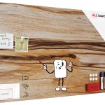 Lavagna per calamite METALboards, legno esotico 90x60 cm + accessori GRATIS