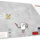 Lavagna per calamite METALboards, cemento II 90x60 cm + accessori GRATIS