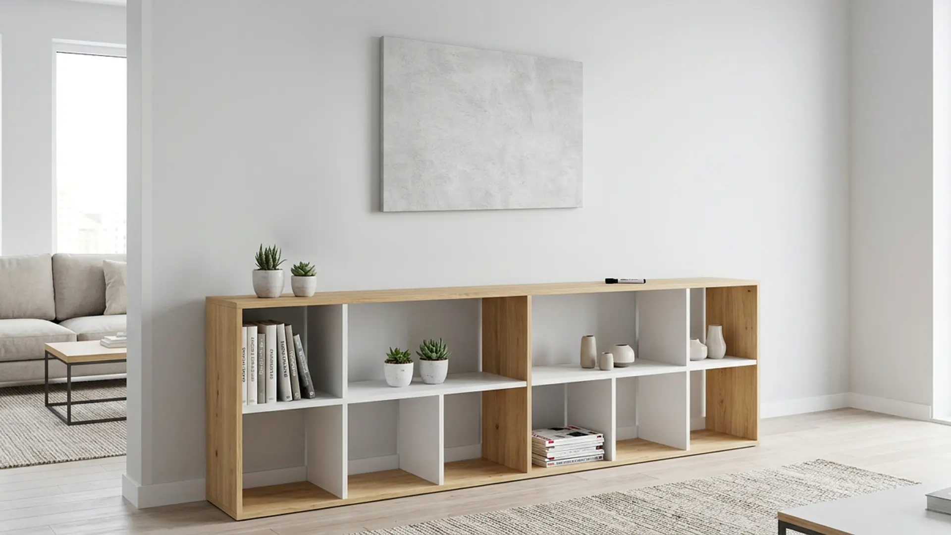 Lavagna per calamite METALboards, cemento II 90x60 cm + accessori GRATIS - immagine 4