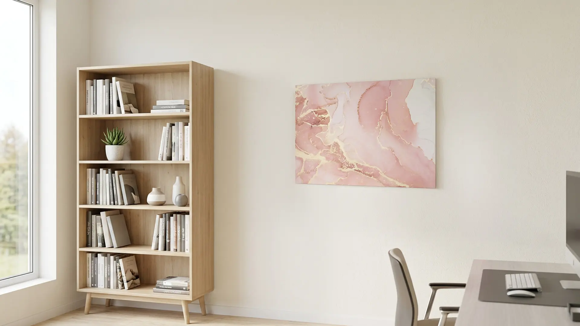 Lavagna per calamite METALboards, marmo rosa 90x60 cm + accessori GRATIS - immagine 3