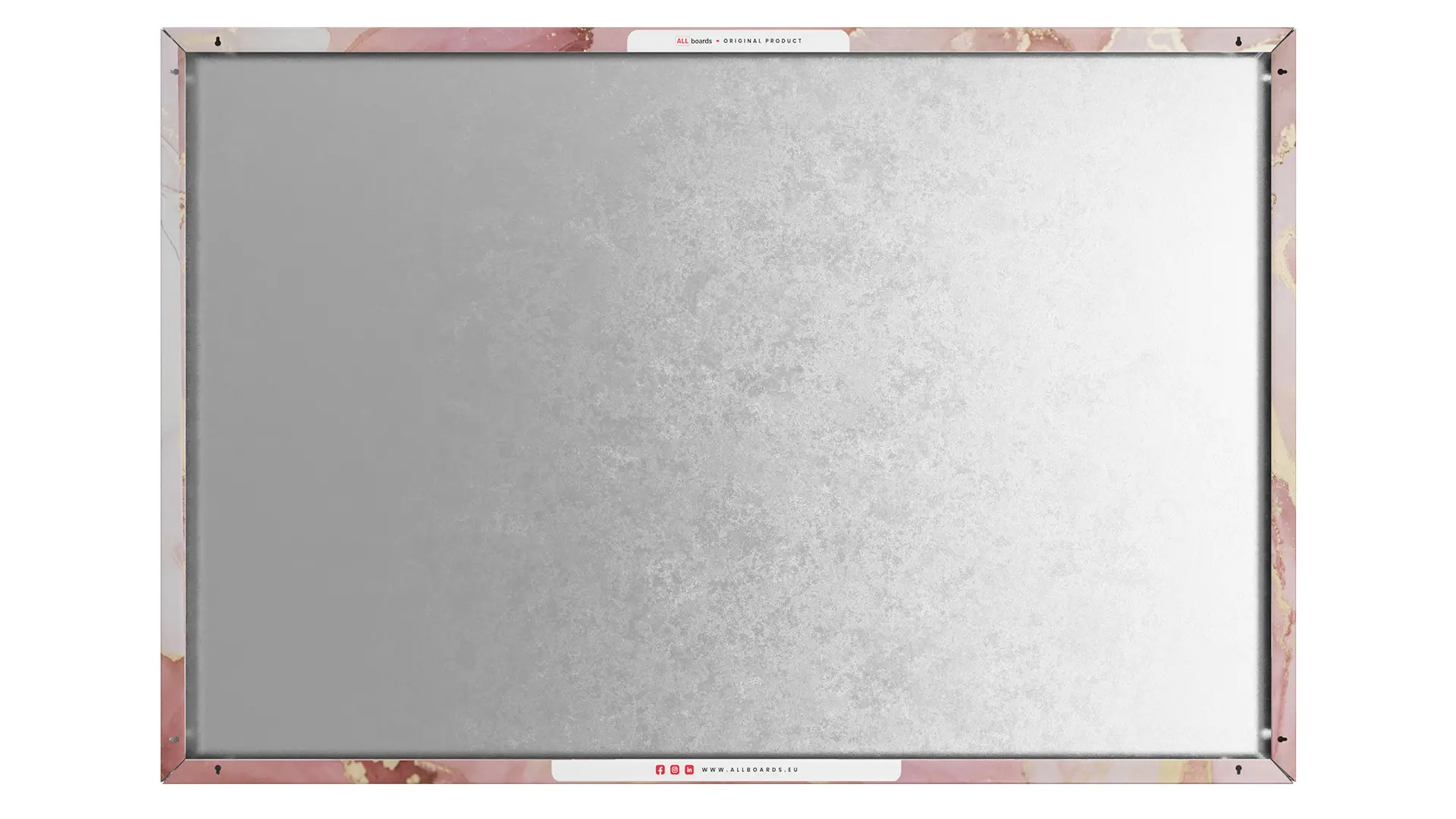 Lavagna per calamite METALboards, marmo rosa 90x60 cm + accessori GRATIS - immagine 8