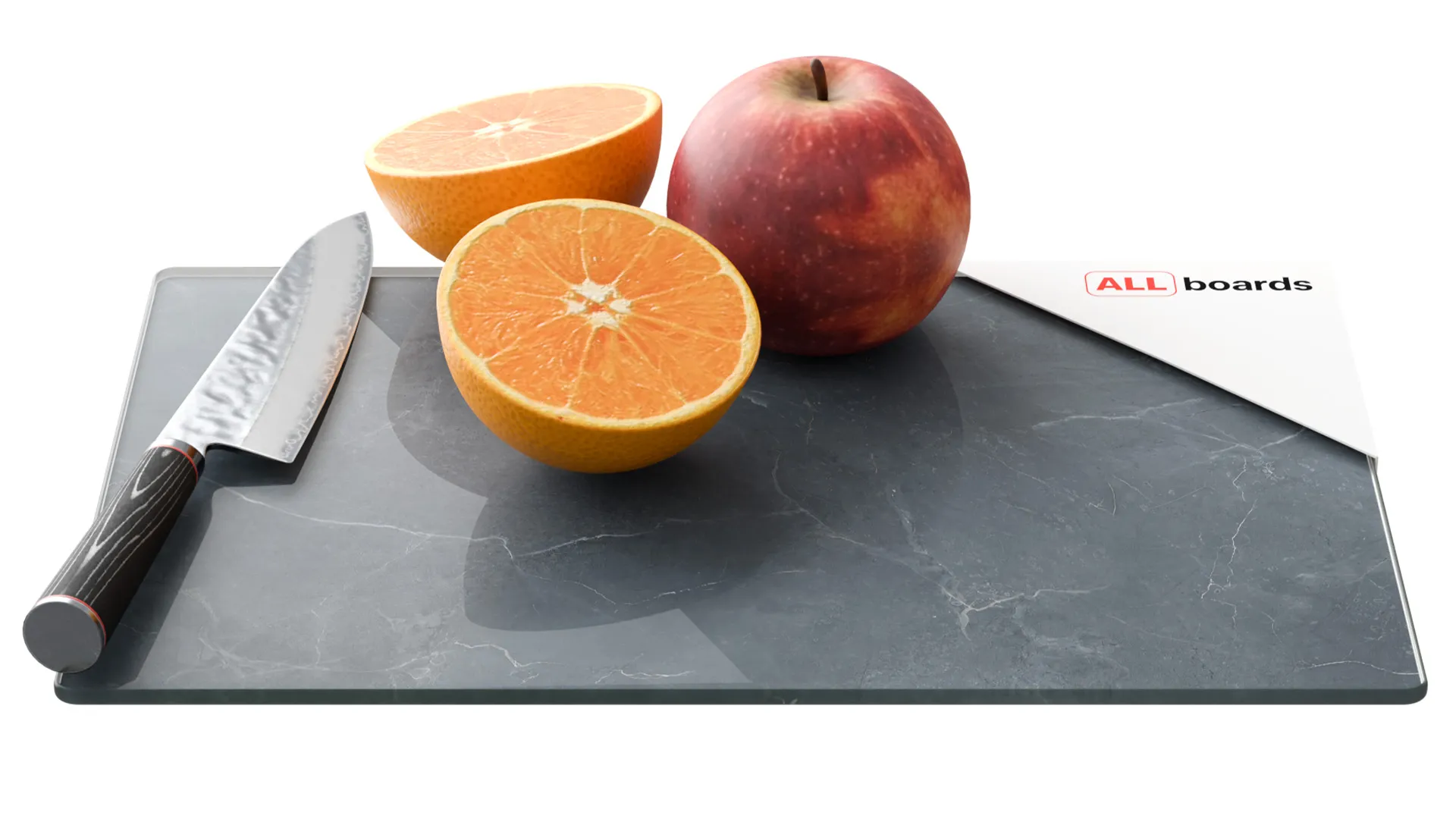 Tagliere in vetro ANTRACITE MARMO 30×20 cm