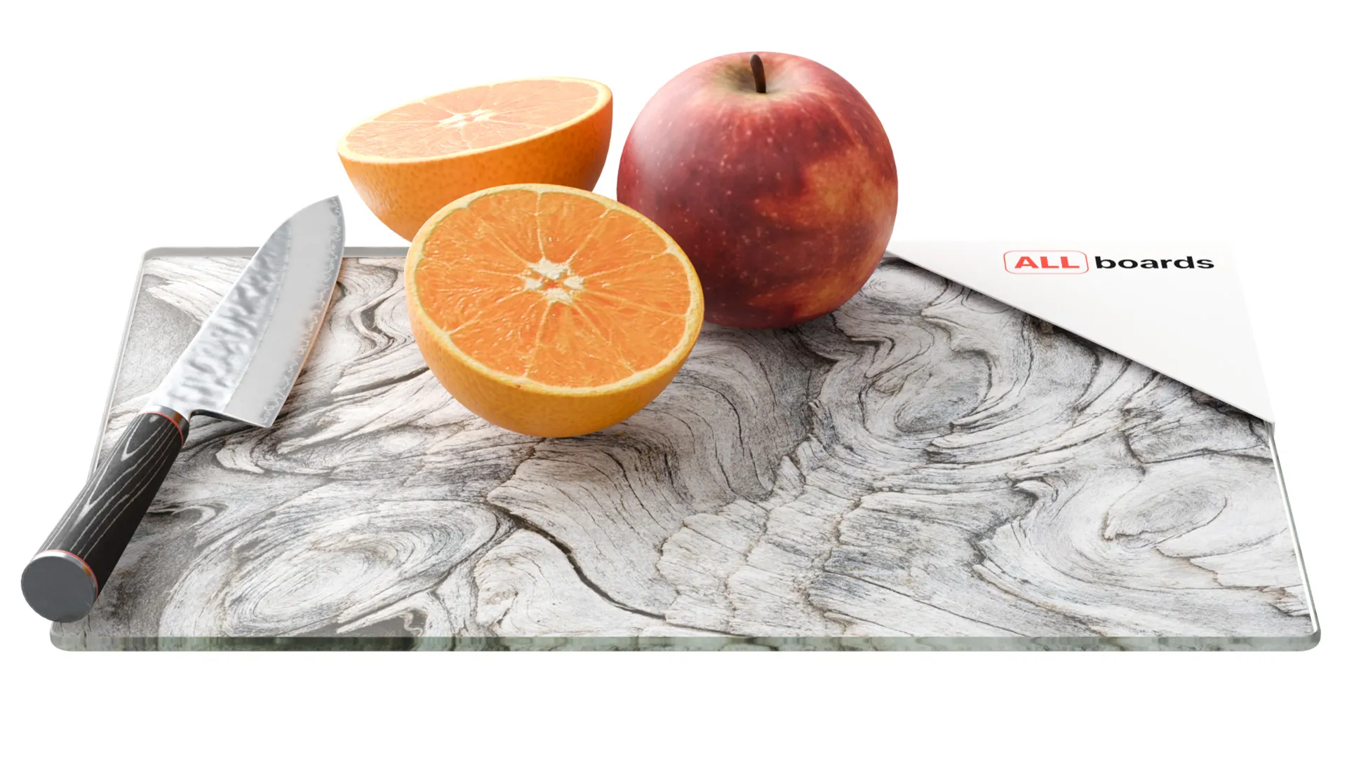 Tagliere in vetro LEGNO FOSSILIZZATO 30×20 cm