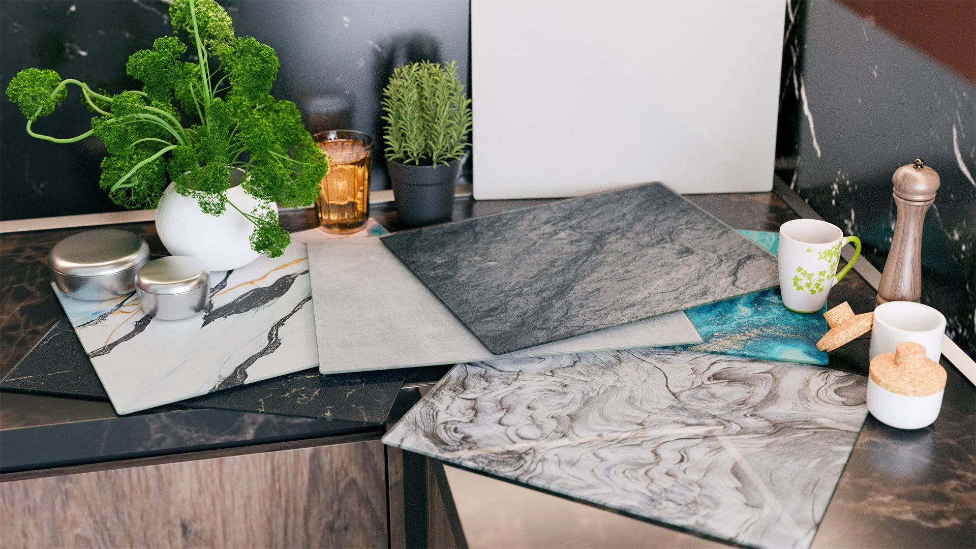 Tagliere in Vetro GRANITO ROCCIA 50×40 cm - immagine 8