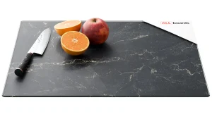 Tagliere in vetro MARMO NERO 50×40 cm