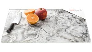 Tagliere in vetro LEGNO FOSSILIZZATO 50×40 cm