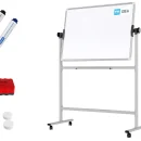 Lavagna mobile TM IDEA® bifacciale girevole magnetica e cancellabile 100x70 cm - serie FLEX