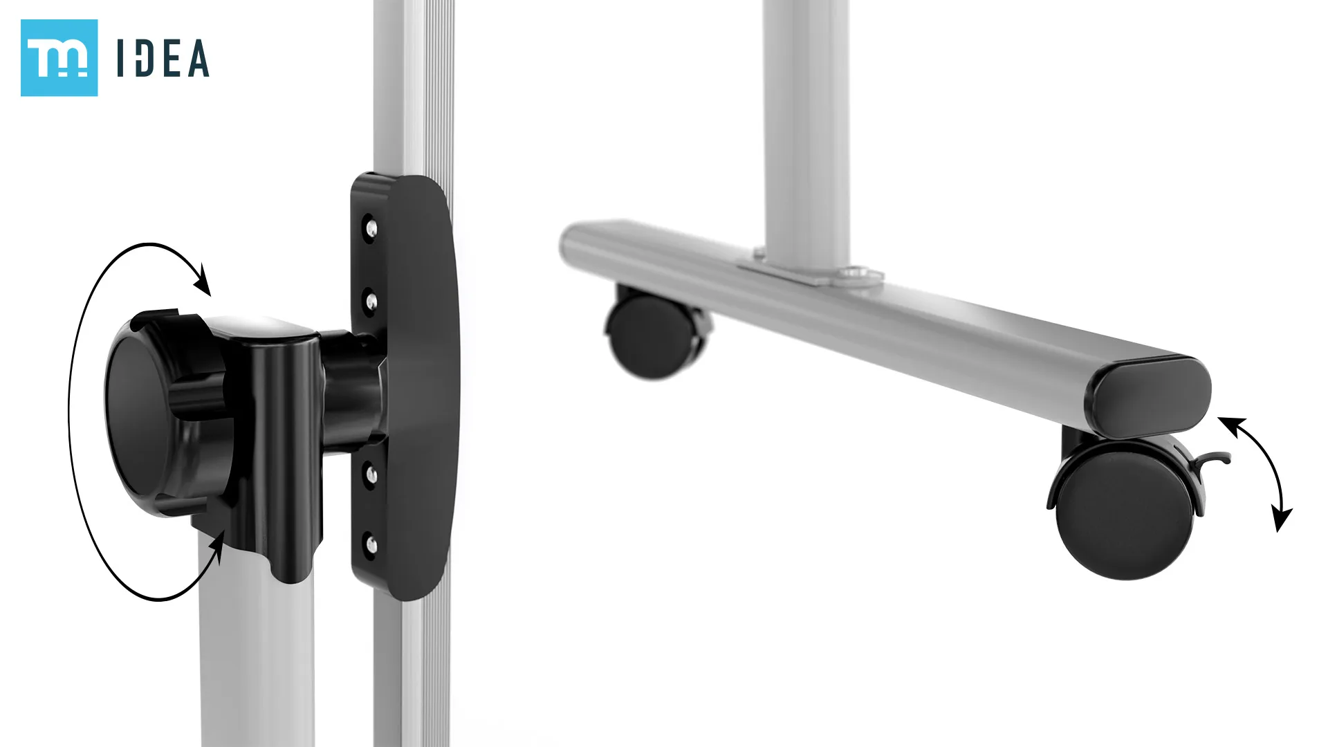Lavagna mobile TM IDEA® bifacciale girevole magnetica e cancellabile 100x70 cm - serie FLEX - immagine 7