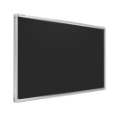 Lavagna colorata con superficie in feltro 90x60 cm - nero