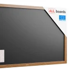 Lavagna magnetica resistente all'acqua 120x60 cm con cornice in legno CLASSICO MARRONE + gratis
