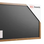 Lavagna magnetica resistente all'acqua 120x60 cm con cornice in legno CLASSICO MARRONE + gratis