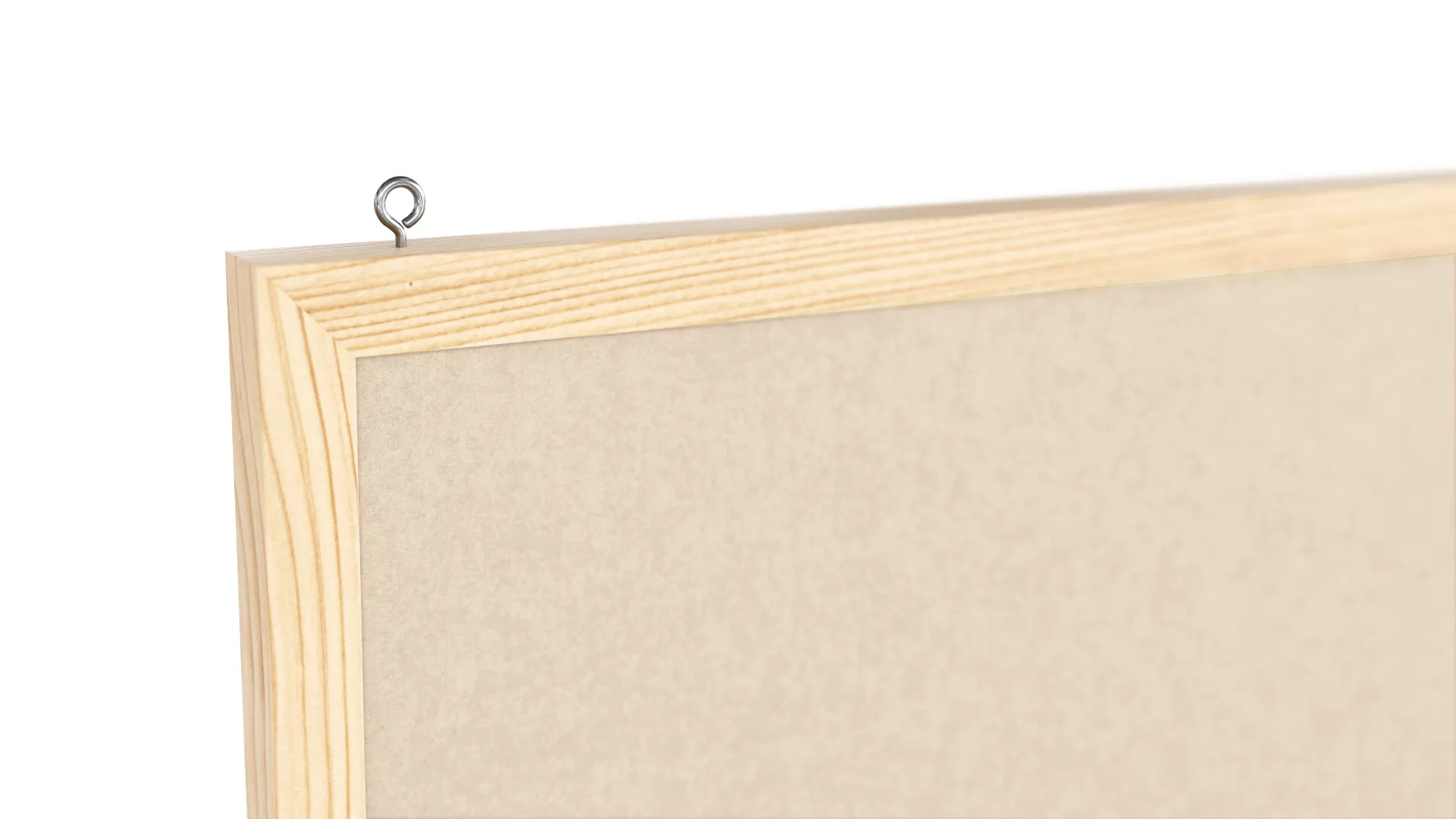 Lavagna in tessuto (feltro) 80x40 cm color cammello cornice in legno laccato - immagine 6