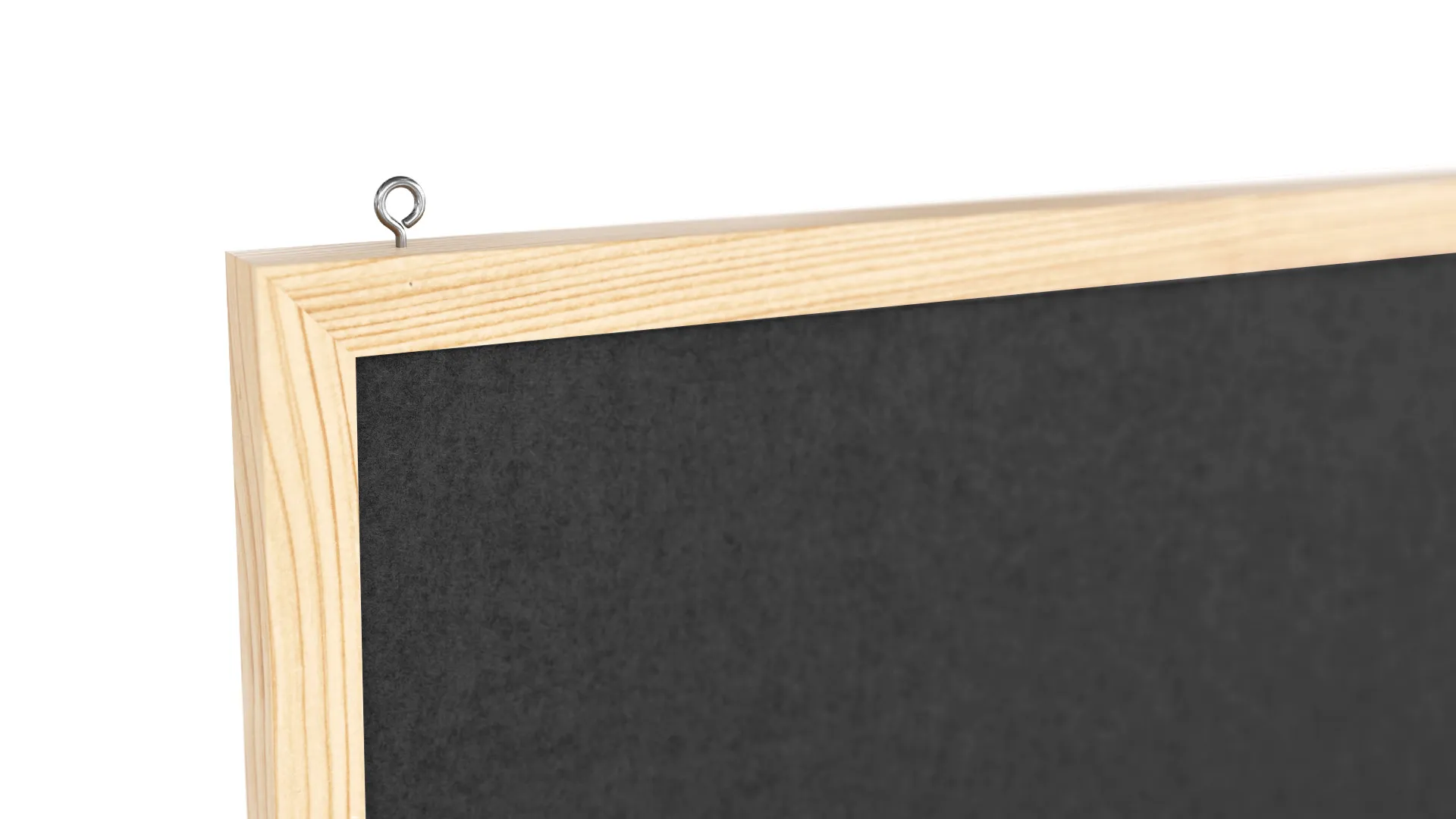 Lavagna in tessuto (feltro) 60x40 cm grigio cornice in legno laccato - immagine 6